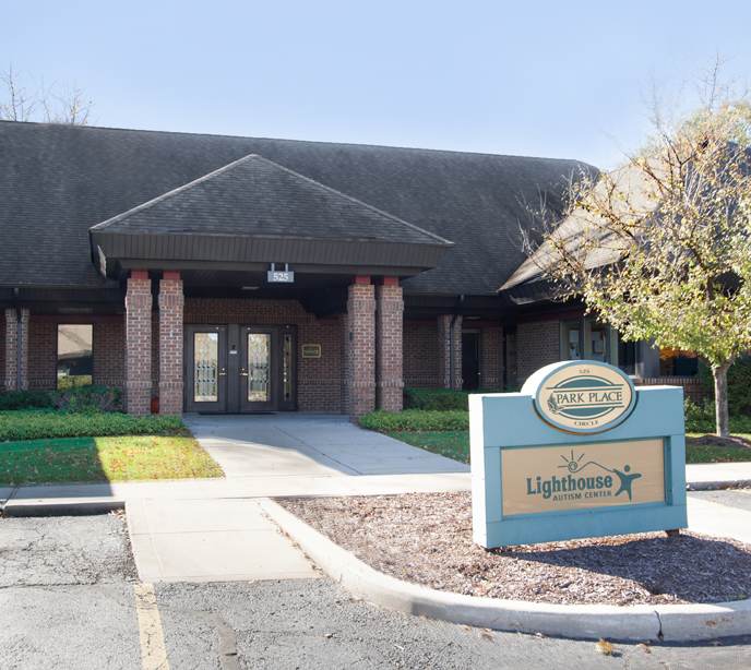 The front entrance to the second Lighthouse Autism Center in Mishawaka at the Park Place circle.