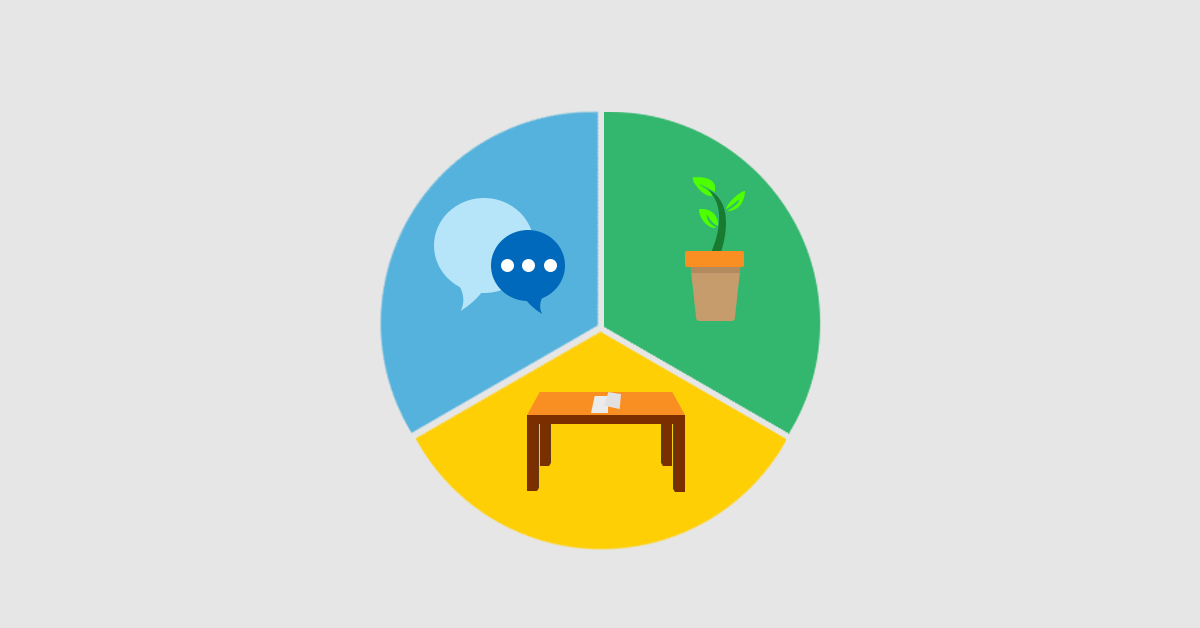 social skills, natural environment training, table work vector icon