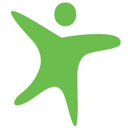 A green man Lighthouse Autism Center logo on a white background